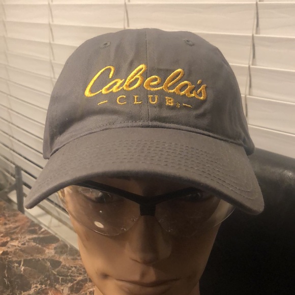 Cabela’s Men’s Gray Gold Baseball Cap Mesh Back OC Sports OSFM Snapback Hat - Picture 8 of 11